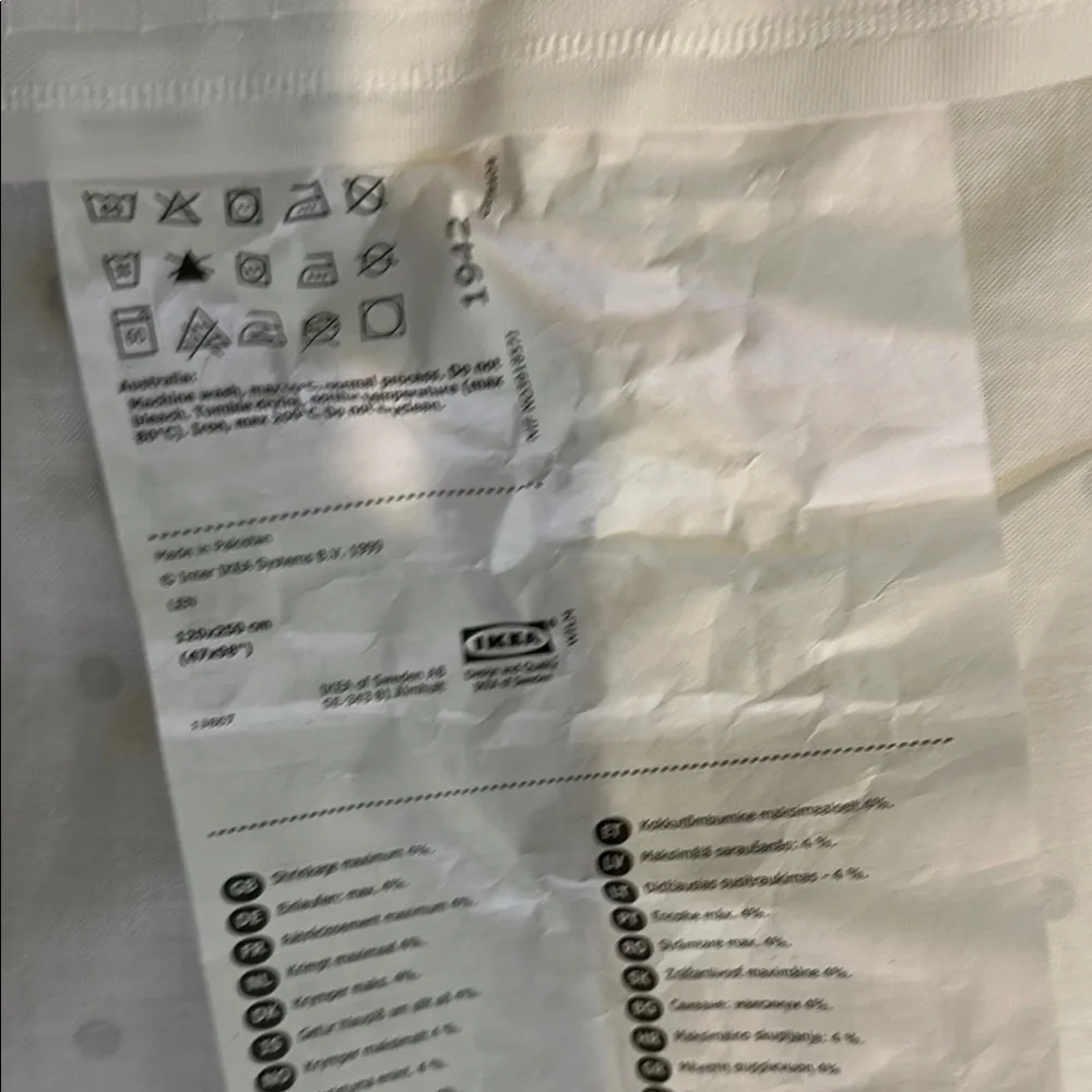 IKEA curtains “47 by “98